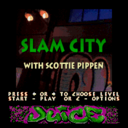 Slam City With Scottie Pippen (U) (CD 2of4 - Juice) Title Screen